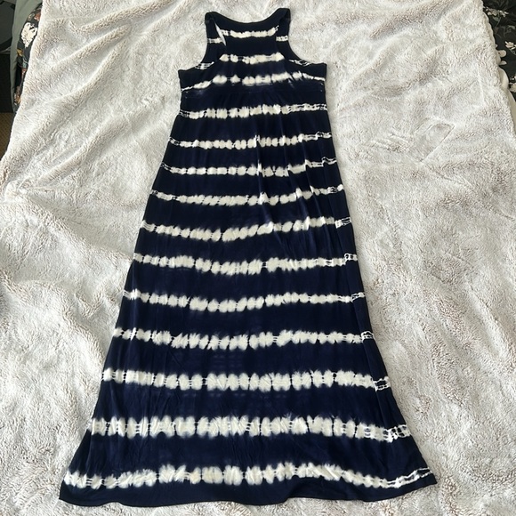 INC navy and white embellished maxi - Picture 8 of 9